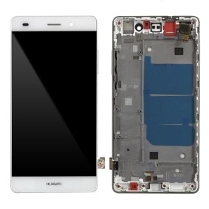 Huawei Ascend P8 Lite - Full Front LCD Digitizer With Frame White