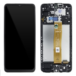 Samsung Galaxy A12 A125 - Full Front LCD Digitizer with Frame Black