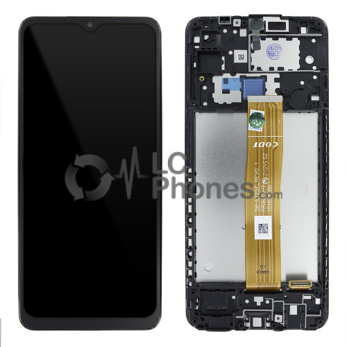 Samsung Galaxy A12 A125 - Full Front LCD Digitizer with Frame Black