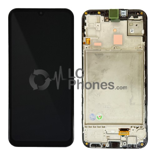 Samsung Galaxy M15 5G M156 - Full Front LCD Digitizer with Frame Black < Service Pack >