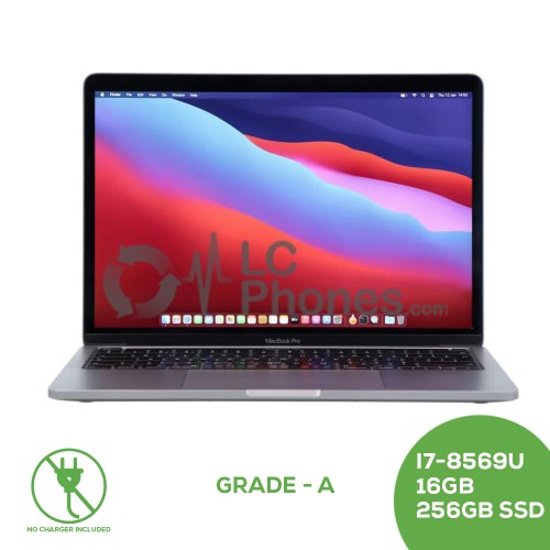 Macbook Pro 13 Touch Bar A1989 - Core i7-8569U CPU 2.80GHz 16GB 256GB SSD / Grade A