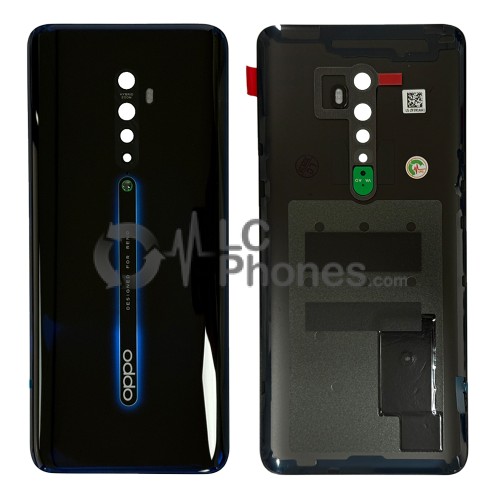 OPPO Reno2 CPH1907 - Battery Cover with Adhesive & Camera Lens Luminous Black < Service Pack >