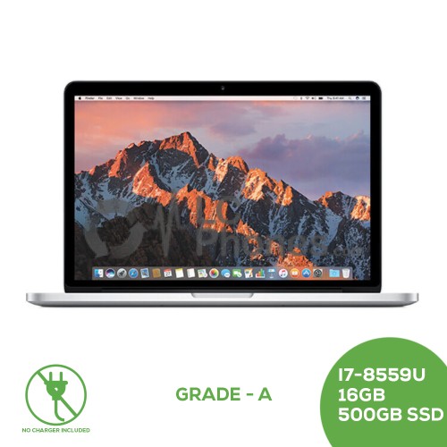 Macbook Pro 13 Touch Bar A1989 - Core i7-8559U CPU 2.70GHz 16GB 500GB SSD / Grade A