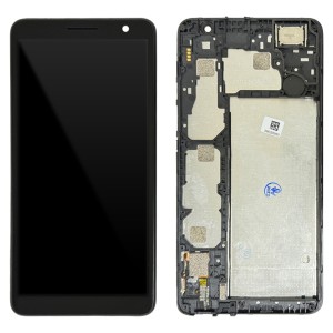 Alcatel 1B 2022 5031D - Full Front LCD Digitizer with Frame Black