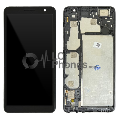 Alcatel 1B 2022 5031D - Full Front LCD Digitizer with Frame Black