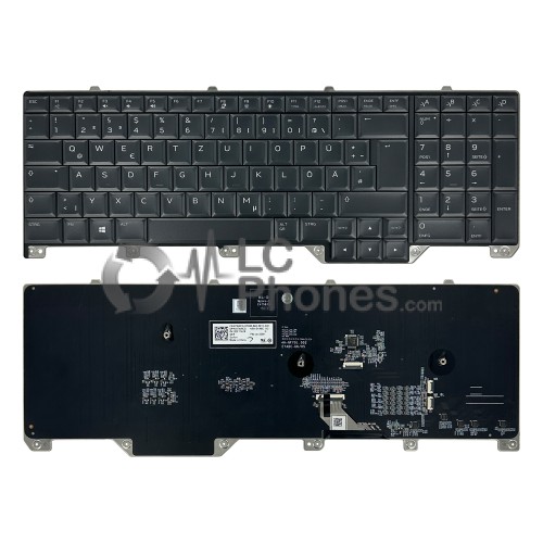 Dell Alienware 17 R5 / Alienware Area 51m - Keyboard German DE Layout with RGB Backlight Black 07XWCG