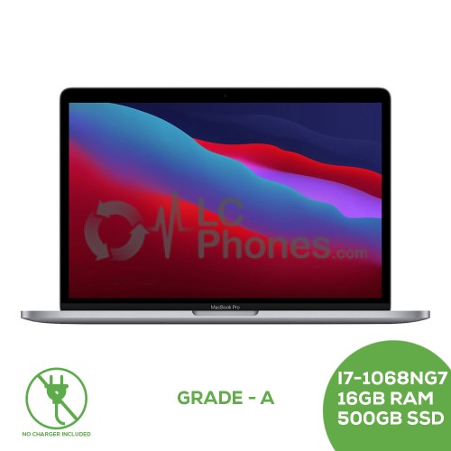 Macbook Pro Retina 13 inch A2251 2020 with Touch Bar - Core i7-1068NG7 CPU 2.30GHz 16GB 500GB SSD / PT Layout / Grade A