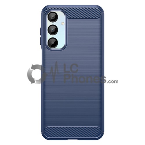 Samsung Galaxy A16 A165 / A16 5G A166 - Carbon Flexible Cover Case Blue