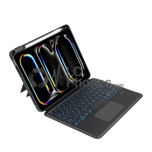 iPad Pro 11 5th Gen (2024) A2836, A2837, A3006 - Tech-Protect SCMag Case with Pencil Holder & Keyboard QWERTY Layout Black