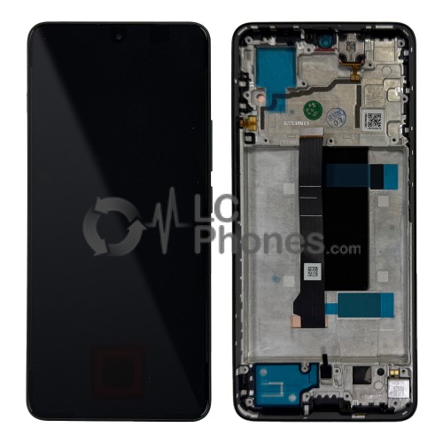 Xiaomi Redmi Note 13 Pro 2312DRA50C, 2312CRAD3C, 2312DRA50G, 2312DRA50I - Full Front LCD Digitizer with Frame Black < Service Pack >