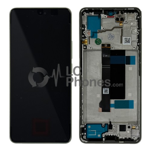 Xiaomi Redmi Note 13 Pro 2312DRA50C, 2312CRAD3C, 2312DRA50G, 2312DRA50I - Full Front LCD Digitizer with Frame Green < Service Pack >