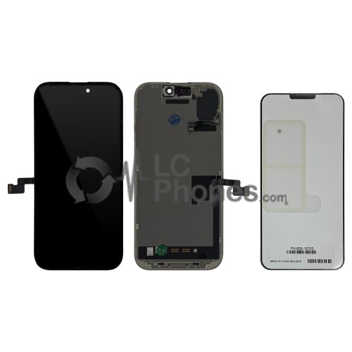 iPhone 16 Pro - Full Front OLED Display Digitizer Black with Proximity Sensor Flex Cable < Service Pack >