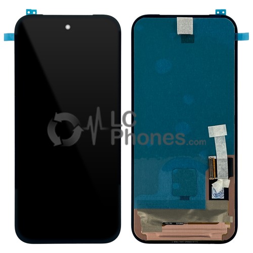 Google Pixel 9a GXQ96, GTF7P, G3Y12 - Full Front LCD Digitizer Black < Service Pack >