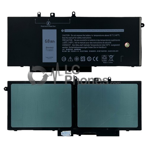 Dell - Laptop Battery GJKNX 8500mAh 68Wh for Dell Latitude 5280 5290 5491 5591 5480 5490 5590 E5480 E5490 E5590 E5288 E5488 Precision 15 3520