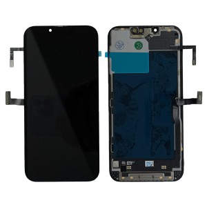 iPhone 13 Pro - Full Front OLED Display Digitizer Black with Proximity Sensor Flex Cable 
