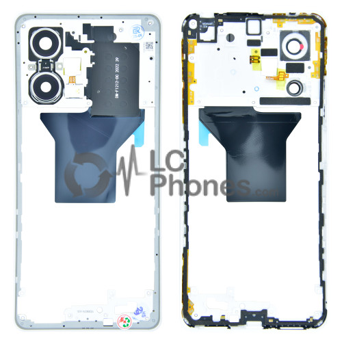Xiaomi Redmi Note 12 Pro 5G 22101316C - Middle Frame with Camera Lens White