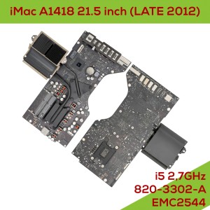 iMac A1418 21.5 inch (LATE 2012) EMC2544 - Fully Functional Logic Board i5 2,7GHz NVidia Geforce GT640M 512mo with Heat Sink 820-3302-A