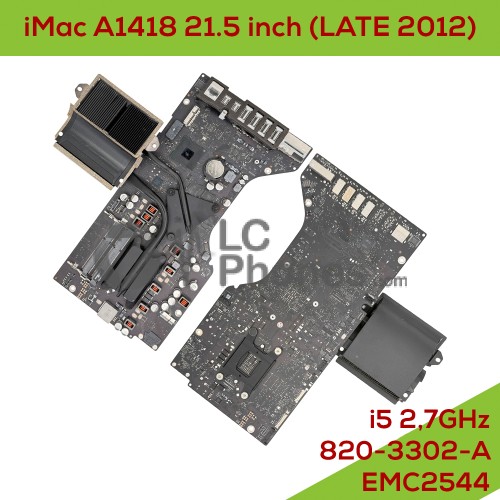 iMac A1418 21.5 inch (LATE 2012) EMC2544 - Fully Functional Logic Board i5 2,7GHz NVidia Geforce GT640M 512mo with Heat Sink 820-3302-A