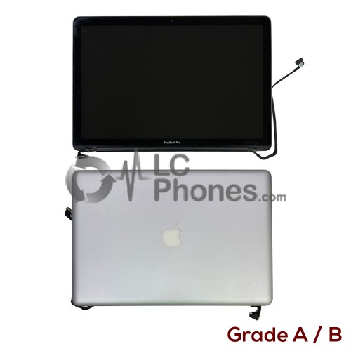 Macbook Pro 15 A1286 2009 - Original Used Full Front LCD with Housing Silver Grade A/B