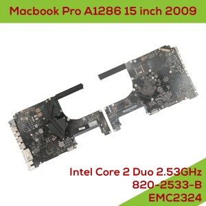 Macbook Pro A1286 15 inch 2009 EMC2324 - Fully Functional Logic Board Intel Core 2 Duo 2.53GHz Geforce 9400M 256MO 820-2533-B