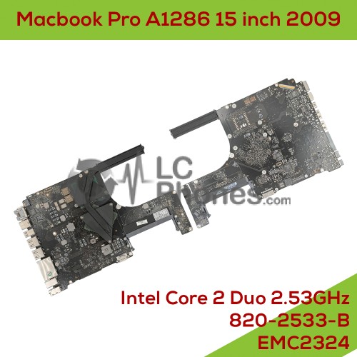 Macbook Pro A1286 15 inch 2009 EMC2324 - Fully Functional Logic Board Intel Core 2 Duo 2.53GHz Geforce 9400M 256MO 820-2533-B