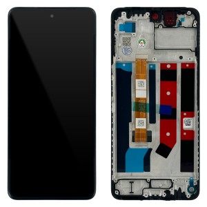 OPPO A60 CPH2631 - Full Front LCD Digitizer com Frame Black 