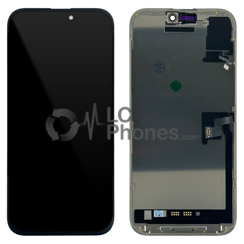 iPhone 16 Pro Max - Full Front OLED Display Digitizer Black with Proximity Sensor < Service Pack >