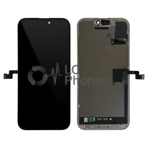 iPhone 16 Pro Max - Full Front OLED Display Digitizer Black with Proximity Sensor < Service Pack >