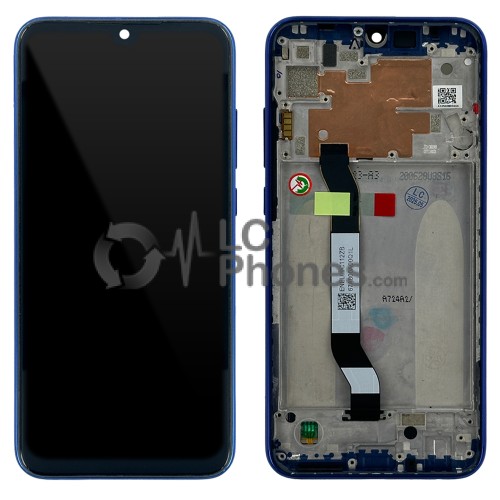 Xiaomi Redmi Note 8T - Full Front LCD Digitizer with Frame Starscape Blue ( Original Remaded )