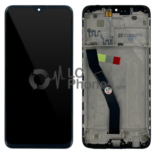 Xiaomi Redmi 8 / 8A - Full Front LCD Digitizer with Frame Black ( Original Remaded )