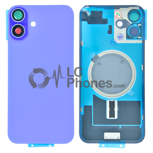 iPhone 16 Plus - Battery Cover with Camera Lens & Plate Ultramarine