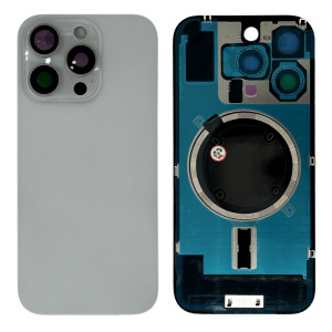 iPhone 16 Pro - Battery Cover with Camera Lens & Plate Titanium White