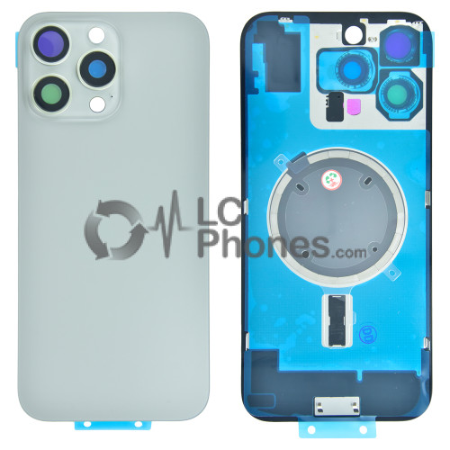 iPhone 16 Pro Max - Battery Cover with Camera Lens & Plate Natural Titanium