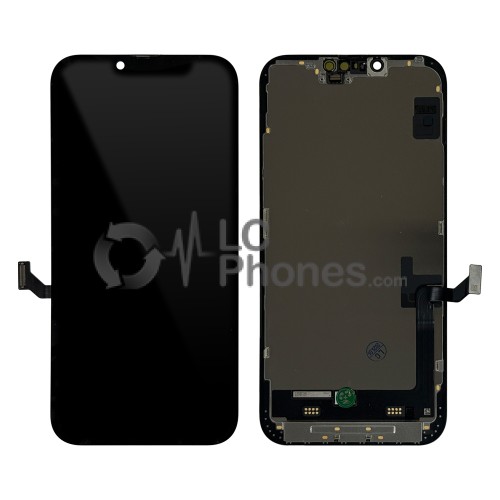 iPhone 14 Plus - Full Front OLED Display Digitizer Black without Proximity Sensor < Service Pack >