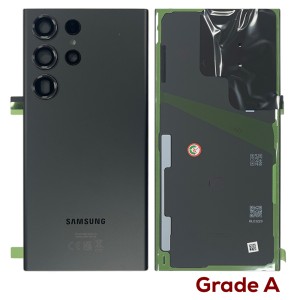 Samsung Galaxy S23 Ultra 5G S918 - Battery Cover Original Black with Camera Lens  Grade A