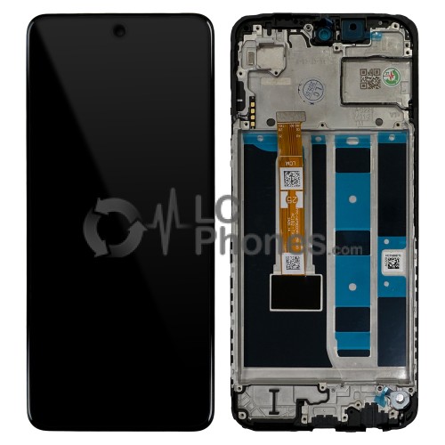 OPPO A60 5G CPH2683 / A3 5G CPH2683 / A3x 5G CPH2681 - Full Front LCD Digitizer com Frame Black < Service Pack >