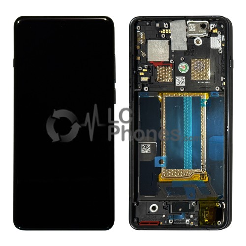 OnePlus 13 CPH2655, CPH2653, PJZ110, CPH2649 - Full Front LCD Digitizer with Frame Black Eclipse < Service Pack >