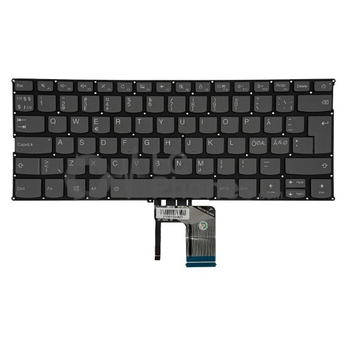 Lenovo IdeaPad 320S-13IKB - Keyboard German Swiss CH Layout with Backlight Grey LCM16K8