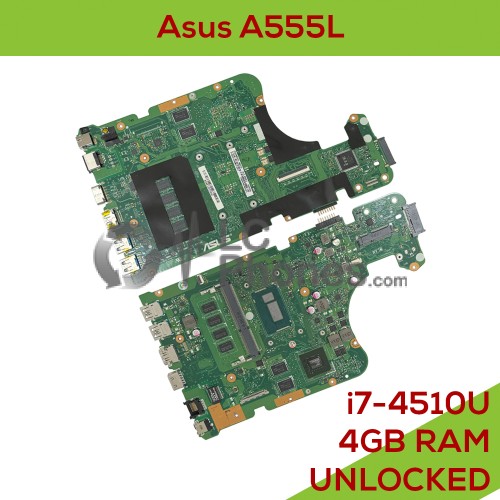Asus A555L - Fully Functional Logic Board i7 4510U 2,00GHz NVidia GeForce GT820M 4GB RAM UNLOCKED