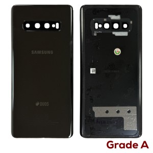 Samsung Galaxy S10 Plus G975 - Battery Cover Original Ceramic Black with Camera Lens  Grade A