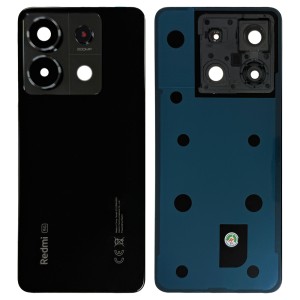 Xiaomi Redmi Note 13 Pro 2312DRA50C, 2312CRAD3C, 2312DRA50G, 2312DRA50I - Battery Cover with Adhesive & Camera Lens Midnight Black
