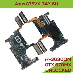 Asus G75VX-T4216H - Fully Functional Logic Board Intel Core i7-3630QM 2,4GHz NVidia GeForce GTX 670MX
