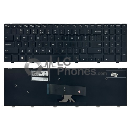 Dell Inspiron 15 5547 - Keyboard American US Layout without Backlight with Numpad Black 0JYP58
