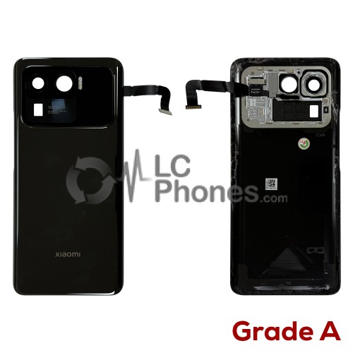 Xiaomi Mi 11 Ultra M2102K1G, M2102K1C - Battery Cover with Outer LCD & Camera Lens Black ( Original Used ) Grade A