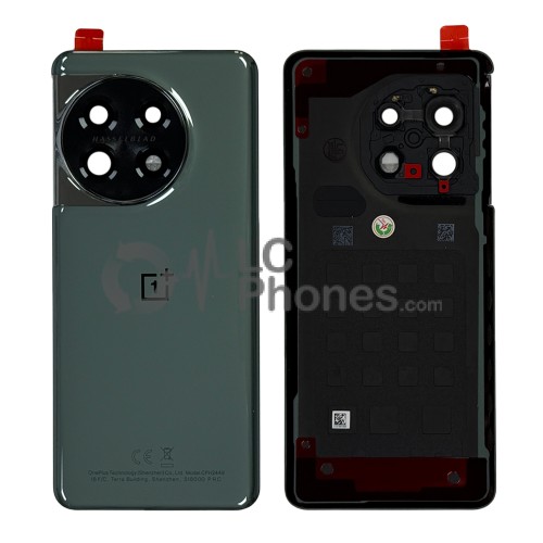 OnePlus 11 PHB110, CPH2449, CPH2447, CPH2451 - Battery Cover with Adhesive & Camera Lens Frosted Eternal Green < Service Pack >