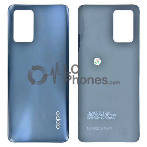 OPPO A74 CPH2219 - Battery Cover with Adhesive Prism Black