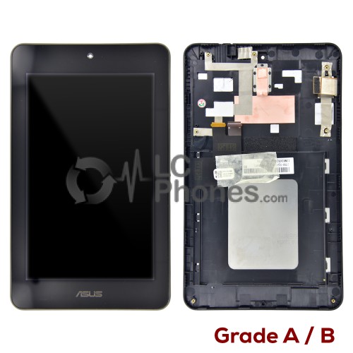 Asus Memopad HD 7 ME173X - Full Front LCD Digitizer with Frame Black ( Original Used ) Grade A/B