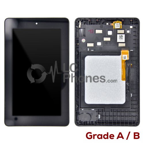 Amazon Fire Tablet 7 SV98LN - Full Front LCD Digitizer with Frame Black ( Original Used ) Grade A/B