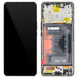 Huawei Honor Magic6 Lite ALI-NX3 - Full Front LCD Digitizer with Frame & Battery Midnight Black 
