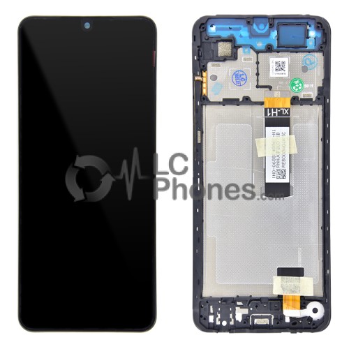 Xiaomi Redmi A5 4G 25028PC03G, 25028RN03A, 25028RN03I - Full Front LCD Digitizer with Frame Midnight Black < Service Pack >